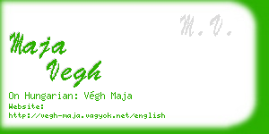 maja vegh business card