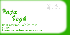 maja vegh business card